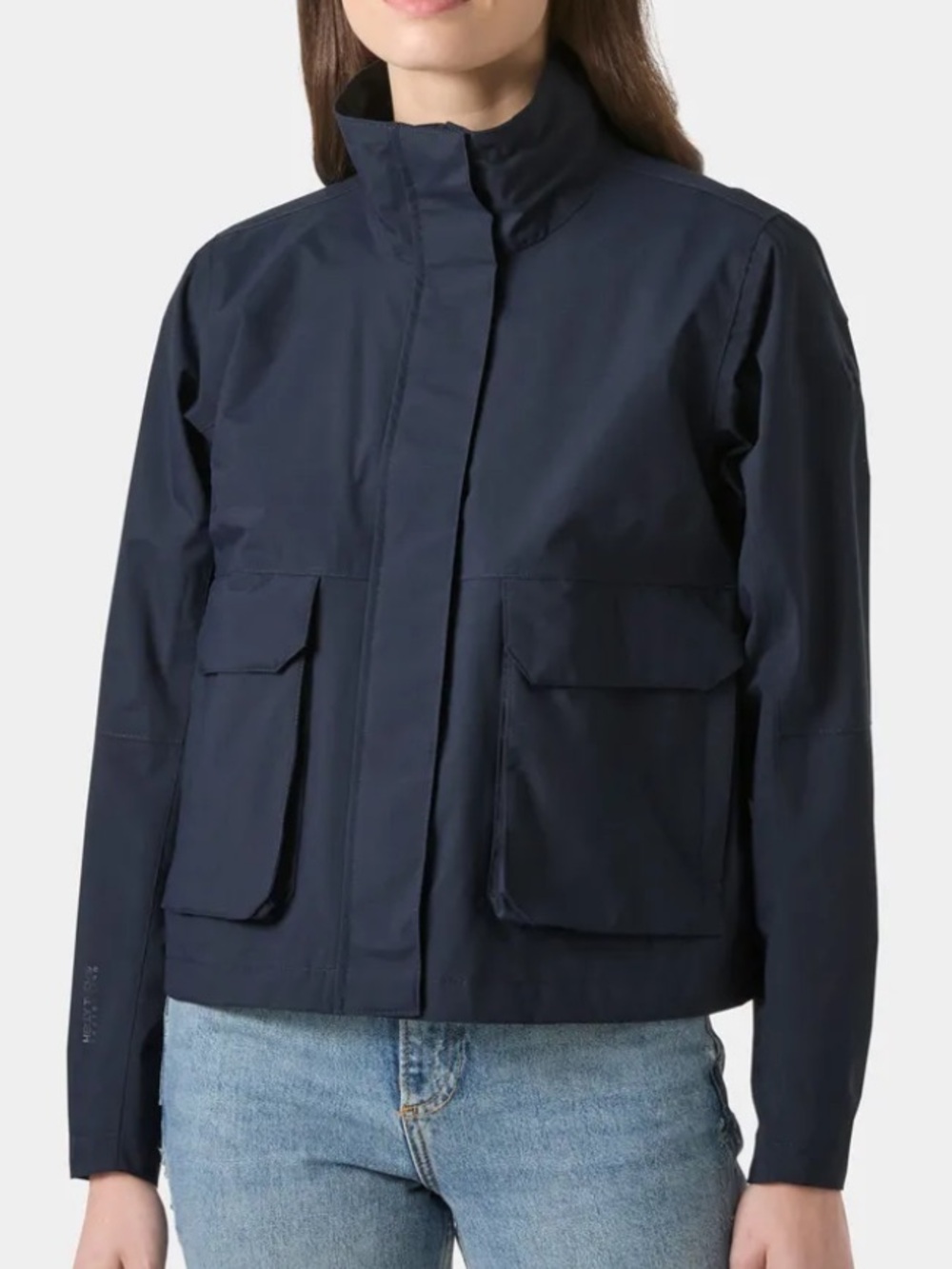 Helly Hansen Navy Utility Jacket with Front Flap Pockets